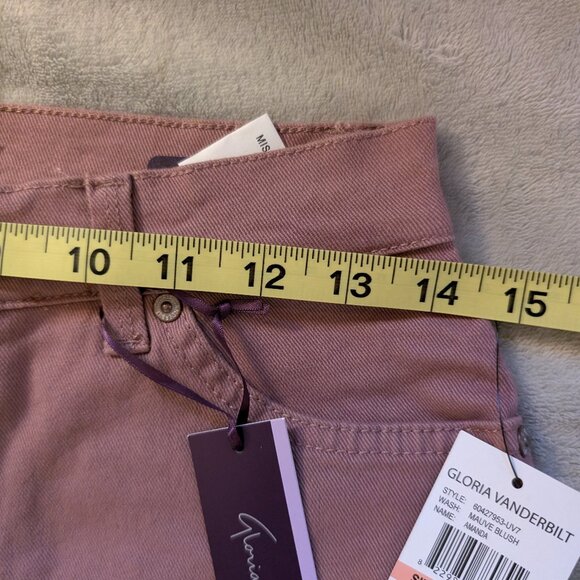 GLORIA VANDERBILT NEW WOMEN'S JEANS 2 Amanda Pink Denim Pants Slimming Slim - Picture 5 of 8